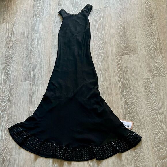 Alaia Azzedine Paris Apron Dress Black Sleeveless Fit Flare A-line 38 XS NWT - Picture 3 of 17